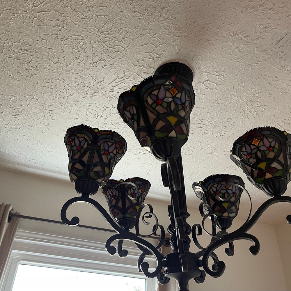 Nice vintage black chandelier